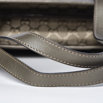 Gucci Imprime Monogram Large Zippered Shopping Tote Pewter 12 of 12