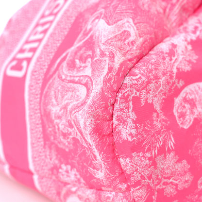 Christian Dior Technical Fabric Embroidered Toile De Jouy DiorTravel Pouch Fuchsia 7 of 11