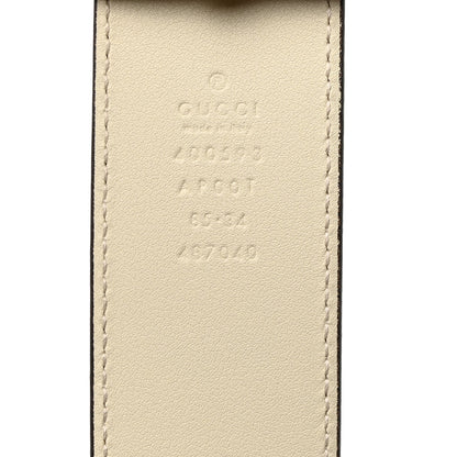 Gucci Calfskin Double G 40mm Belt 85 34 Mystic White 5 of 5