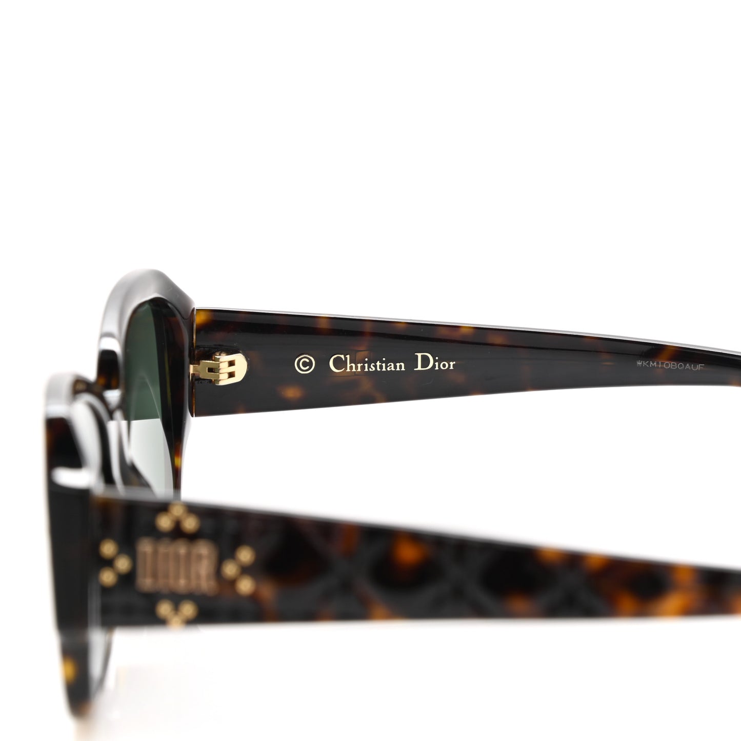 Acetate Cannage Lady Dior Studs 5 Sunglasses Havana