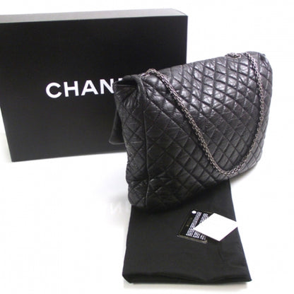 Chanel Distressed Leather Reissue XL Maxi Flap Black 3 of 10