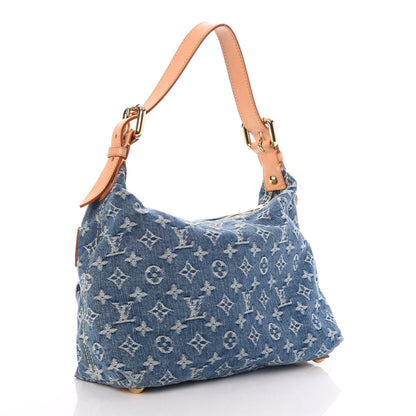 Louis Vuitton Monogram Denim Baggy PM Blue 3 of 6