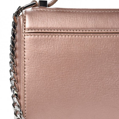 Givenchy Metallic Calfskin Mini Pandora Box Chain Crossbody Bag Light Pink 11 of 12