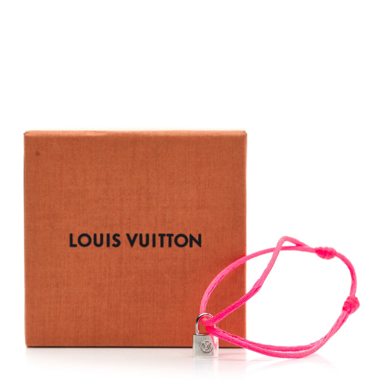 X UNICEF Sterling Silver Lockit Bracelet Neon Pink