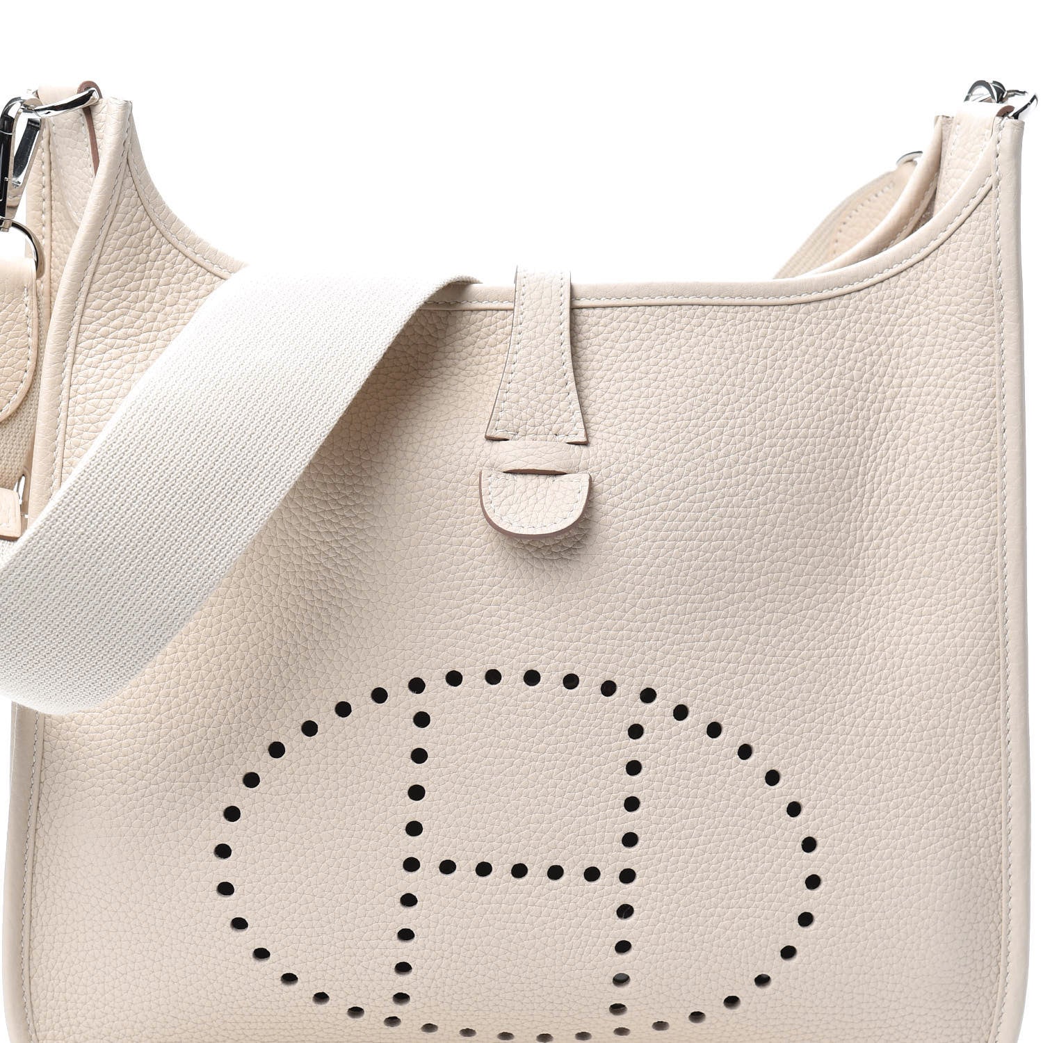 Hermes Taurillon Clemence Evelyne III PM Craie 11 of 11