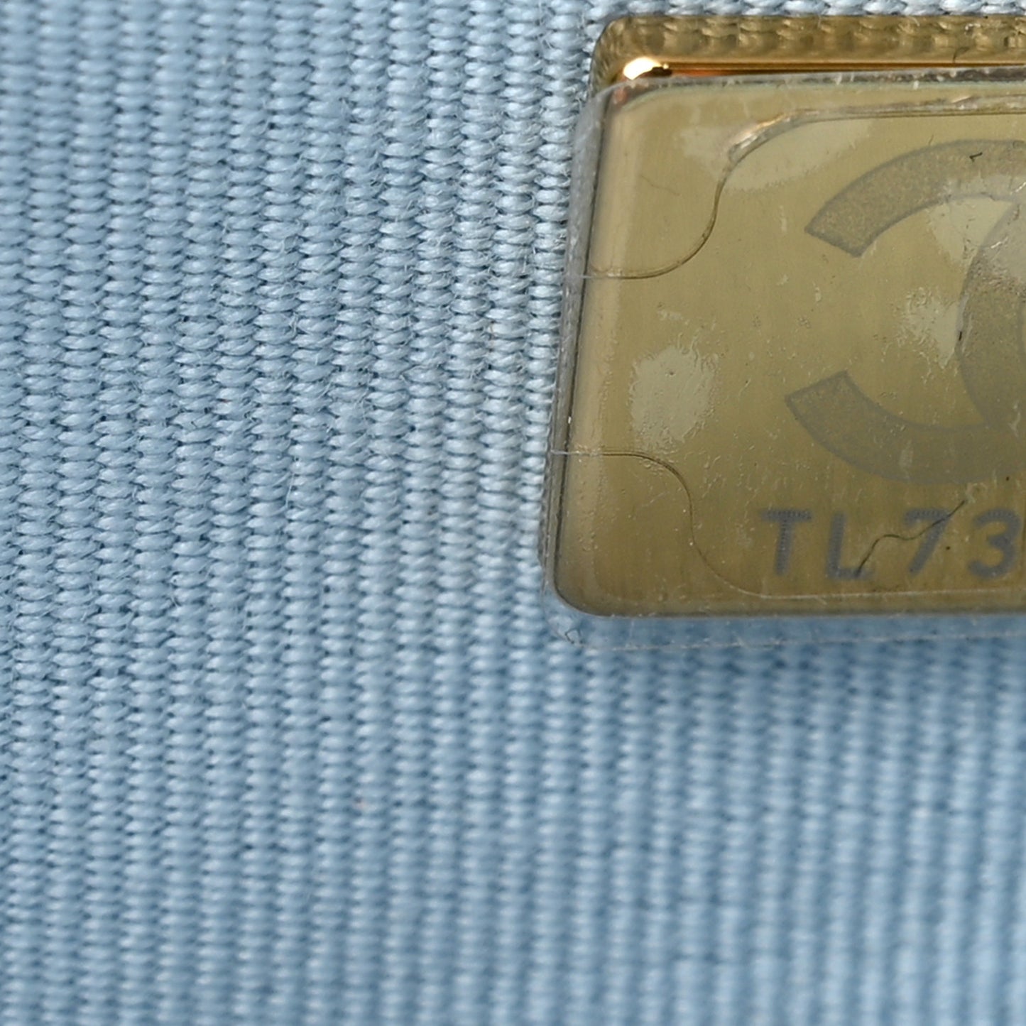 Lambskin Quilted Chanel 19 Wallet On Chain WOC Light Blue