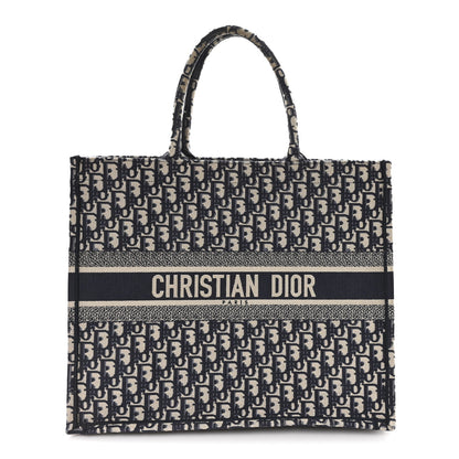 Christian Dior Oblique Large Book Tote Blue Multicolor 1 of 12
