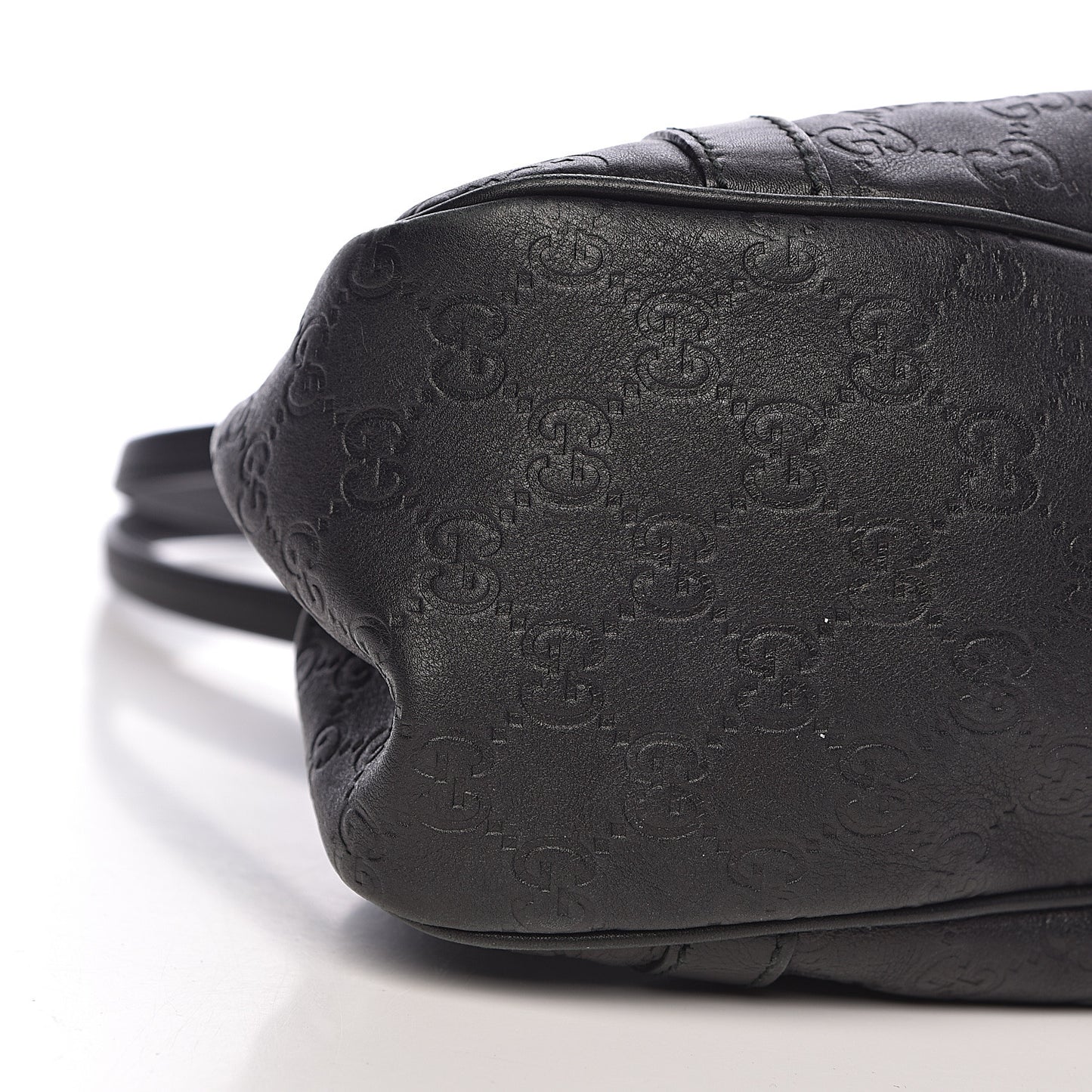 Guccissima Medium GG Twins Shoulder Bag Black
