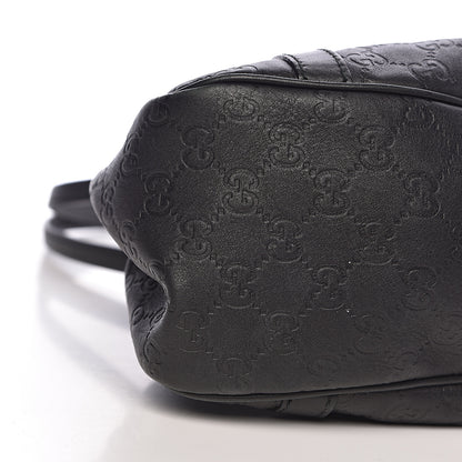 Gucci Guccissima Medium GG Twins Shoulder Bag Black 9 of 12