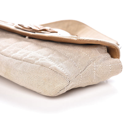 Chanel Canvas Camellia N°5 Flap Beige Brown 13 of 21
