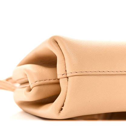 Bottega Veneta Calfskin The Point Coin Purse Almond 8 of 9