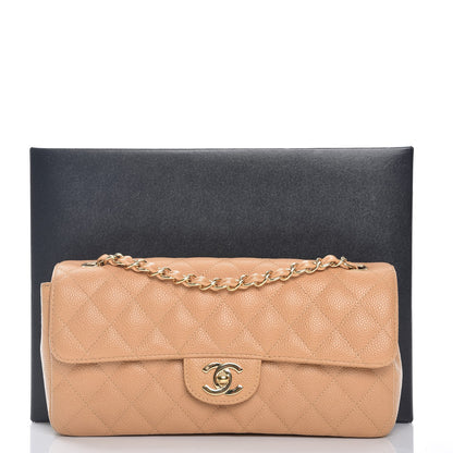 Chanel Caviar East West Flap Beige 8 of 8