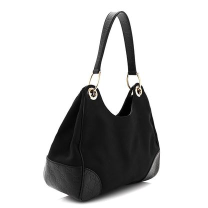 Gucci Canvas Guccissima Hobo Black 3 of 12