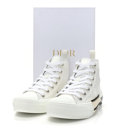Christian Dior Canvas Womens B23 High Top Sneakers 37 White 9 of 9