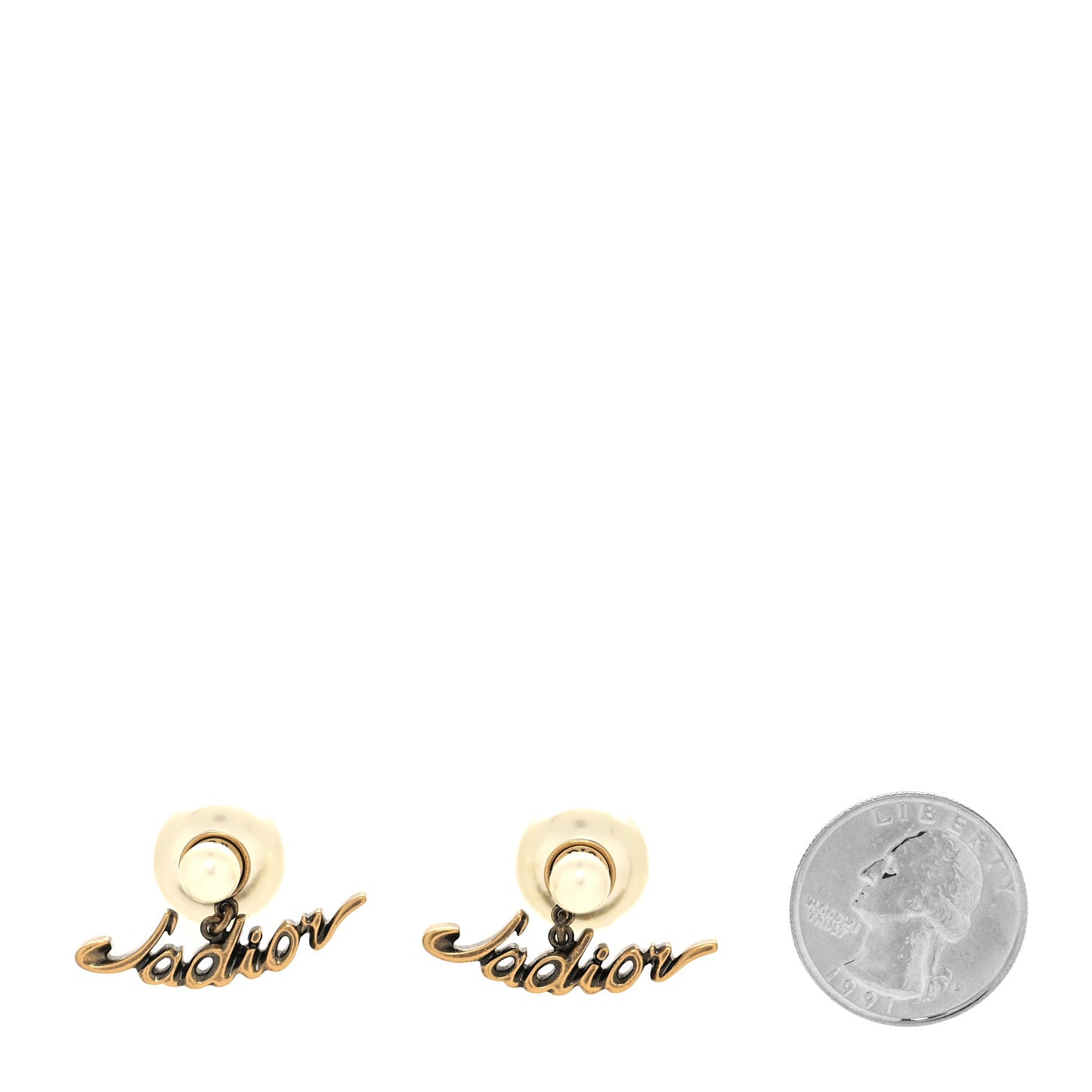 Pearl J'Adior Tribal Earrings Gold