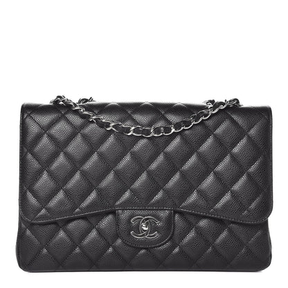 Chanel Caviar Quilted Jumbo Single Flap Black 1 of 11