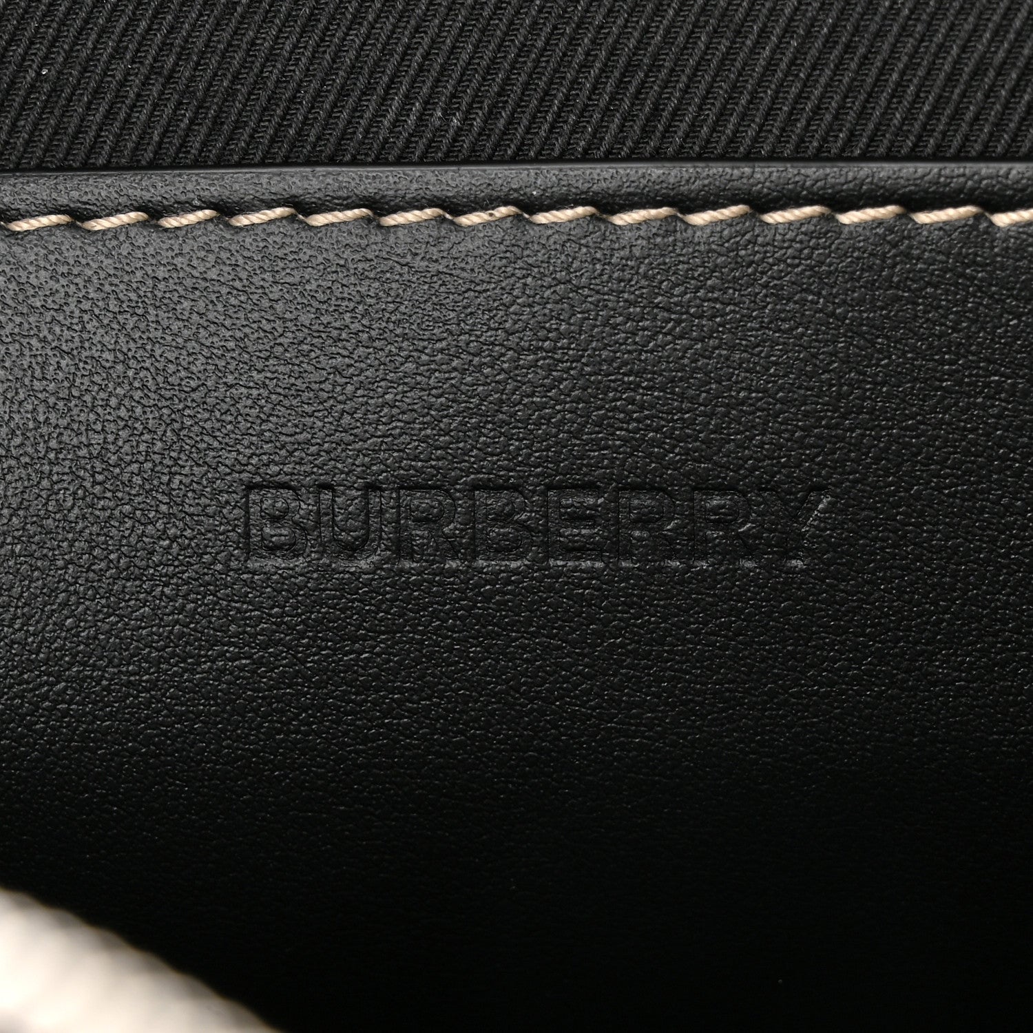 Burberry E-Canvas Calfskin Geometric Check Paddy Messenger Dark Birch Brown White 6 of 9
