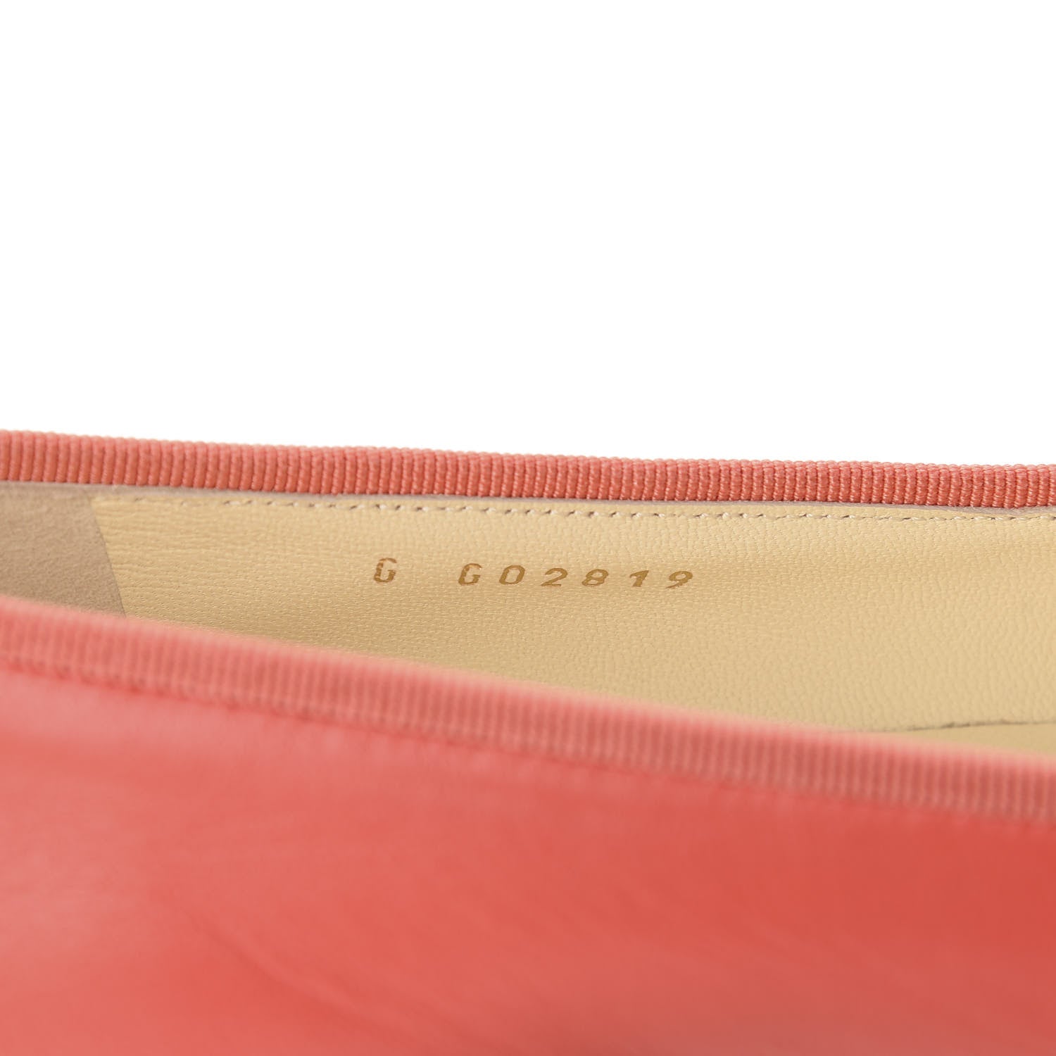 Chanel Lambskin Cap Toe CC Ballerina Flats 37.5 Coral 9 of 10