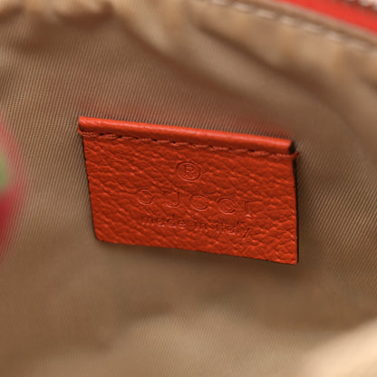 Gucci X THE NORTH FACE Monogram Textured Dollar Calfskin Embroidered Belt Bag Beige Ebony Mystic White Deep Orange 6 of 11