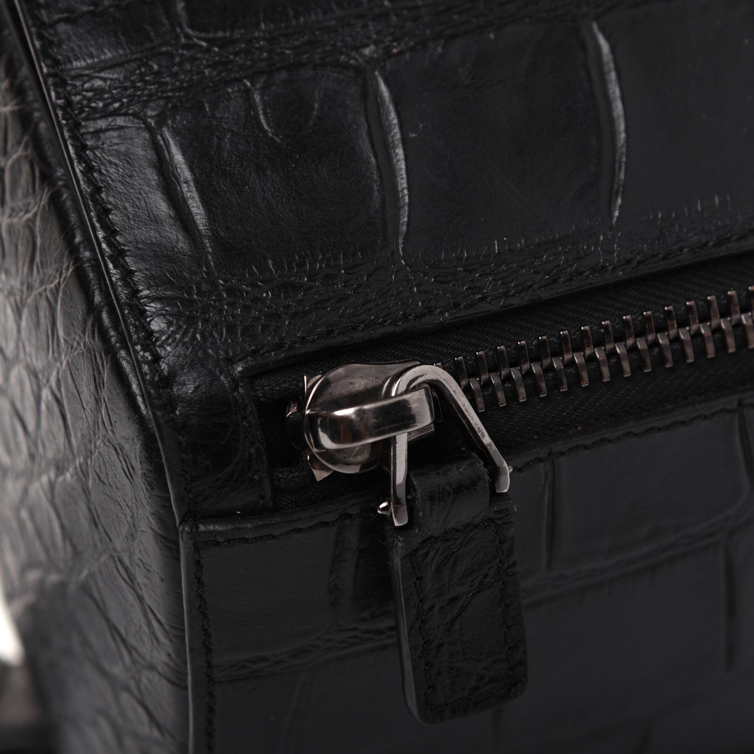 Givenchy Calfskin Crocodile Embossed Medium Pandora Box Crossbody Bag Black 18 of 28