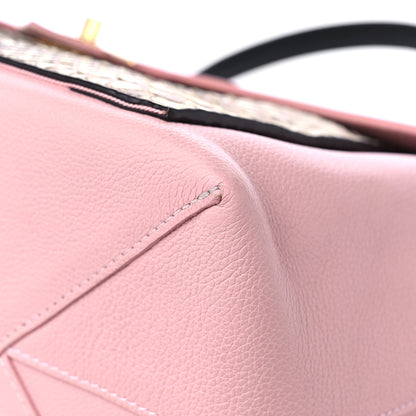 Louis Vuitton Calfskin Snakeskin Lockme MM Rose Ballerine 8 of 15