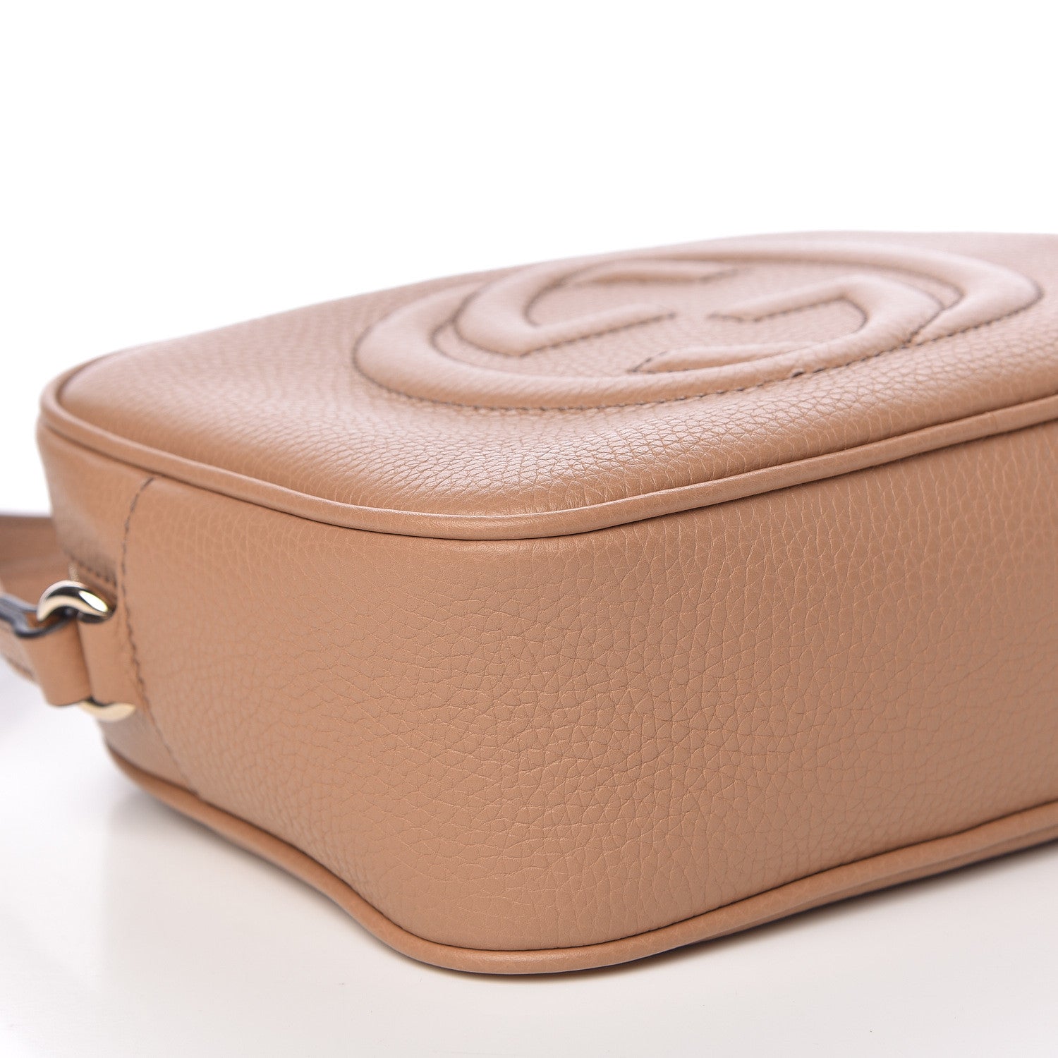 Gucci Pebbled Calfskin Small Soho Disco Bag Rose Beige 8 of 10
