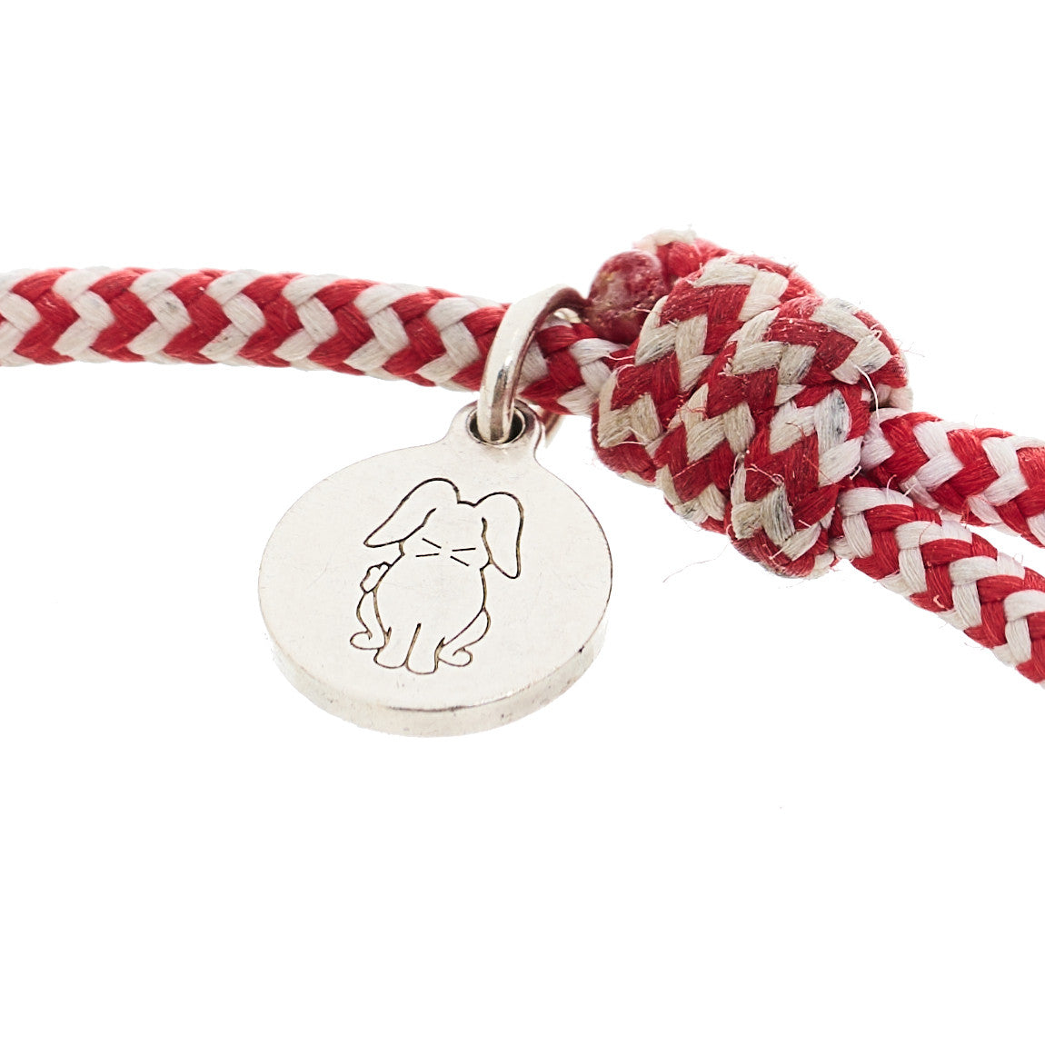Louis Vuitton X UNICEF Sterling Silver Lockit Bracelet Red White 3 of 4