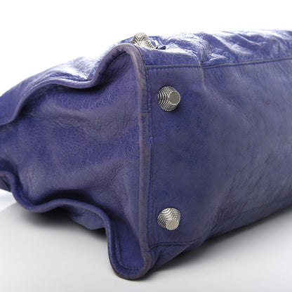 Balenciaga Agneau Giant 21 Silver Hardware Weekender Bleu Lavande 7 of 11