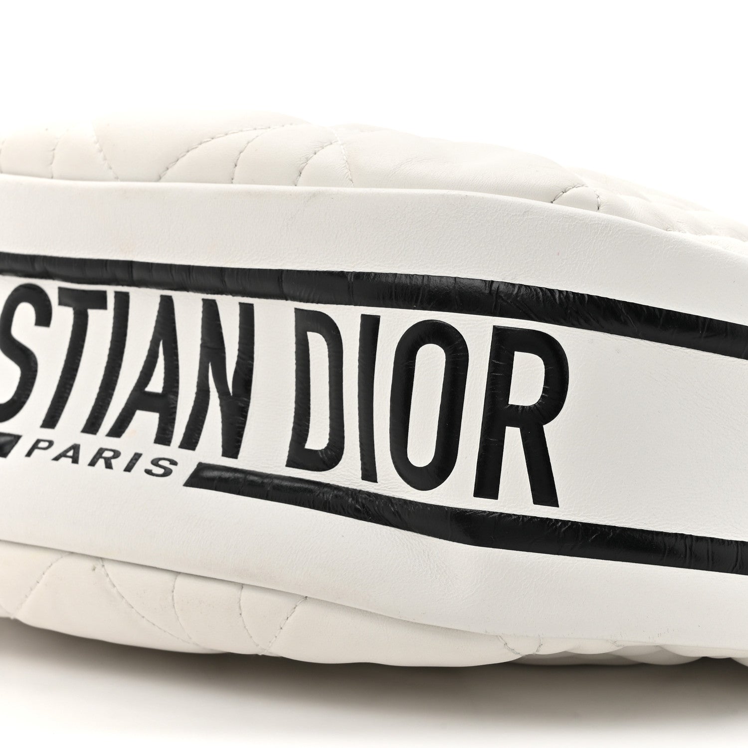 Christian Dior Lambskin Cannage Medium Dior Vibe Hobo Bag White 9 of 13