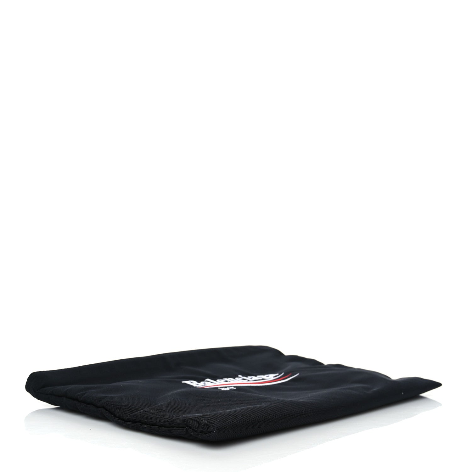 Balenciaga Nylon Political Campaign Logo Embroidered Documents Case Black 4 of 7