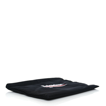 Balenciaga Nylon Political Campaign Logo Embroidered Documents Case Black 4 of 7