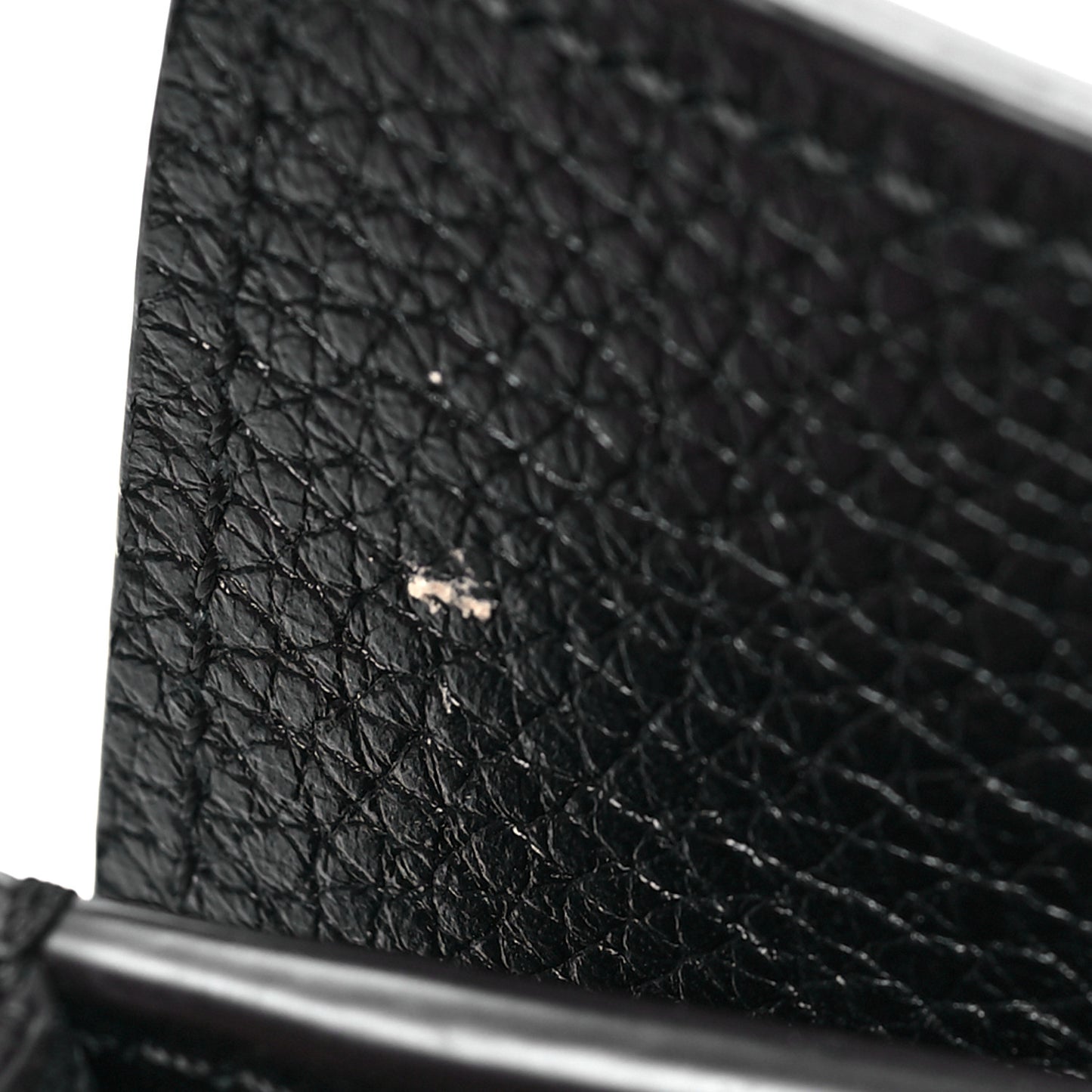 Drummed Calfskin Mini Luggage Black