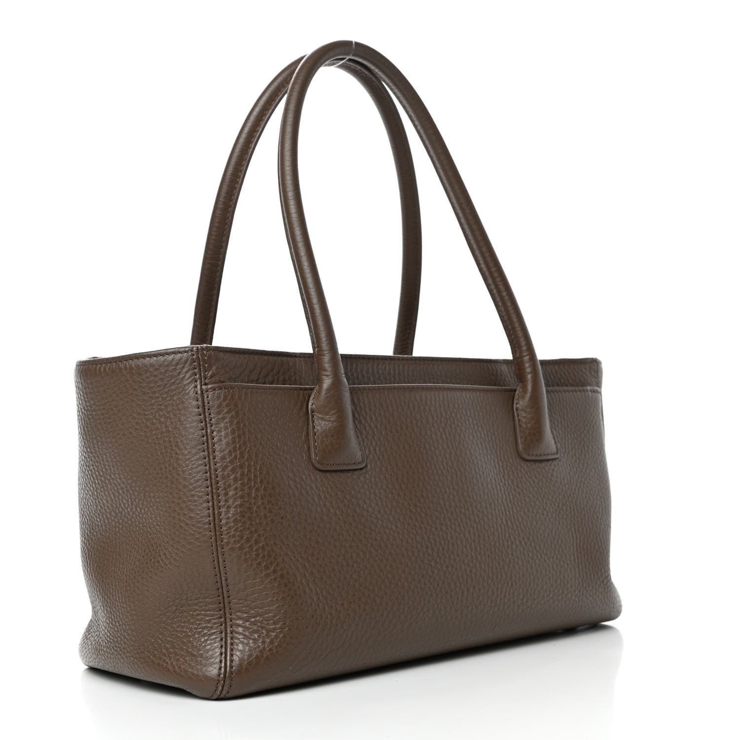 Chanel Calfskin Small Cerf Executive Shopper Tote Brown 2 of 6