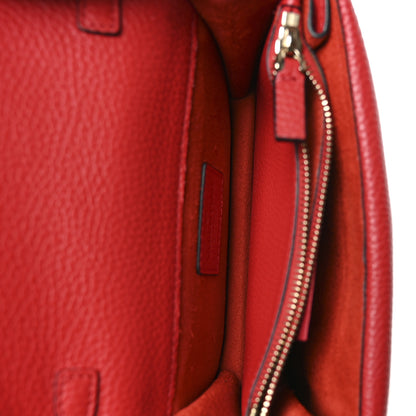 Valentino Garavani Pebbled Calfskin Rockstud Wallet on Chain Rouge Pur 5 of 10