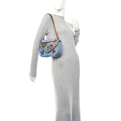 Louis Vuitton Denim New Wave Chain MM Blue 2 of 9