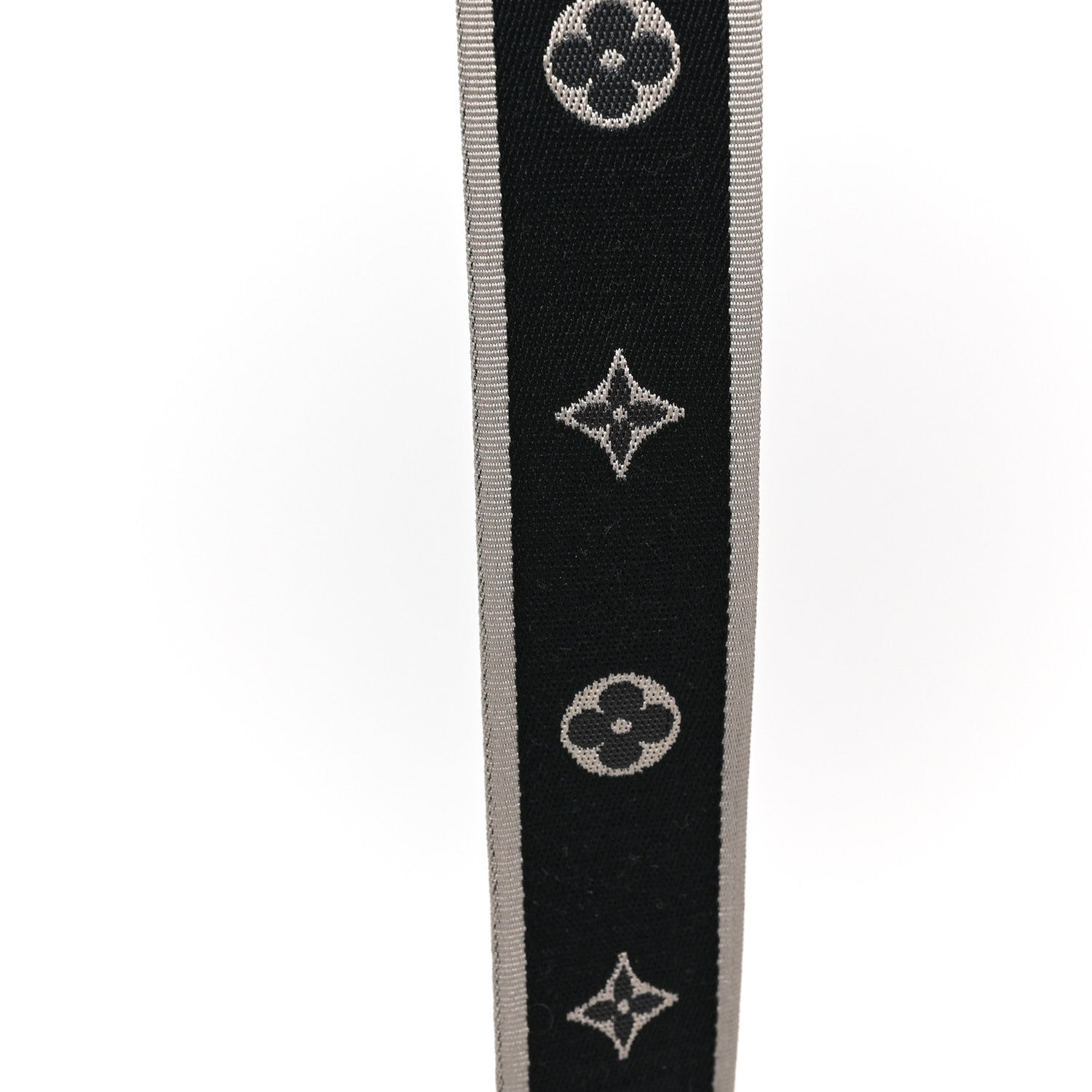Louis Vuitton Jacquard Diane Shoulder Strap Black Ivory 4 of 4