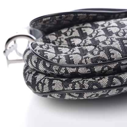 Christian Dior Monogram Saddle Bag Black 8 of 10
