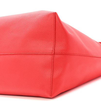 Alexander McQueen Grained Calfskin Skull Open Shopper Tote Red 10 of 11