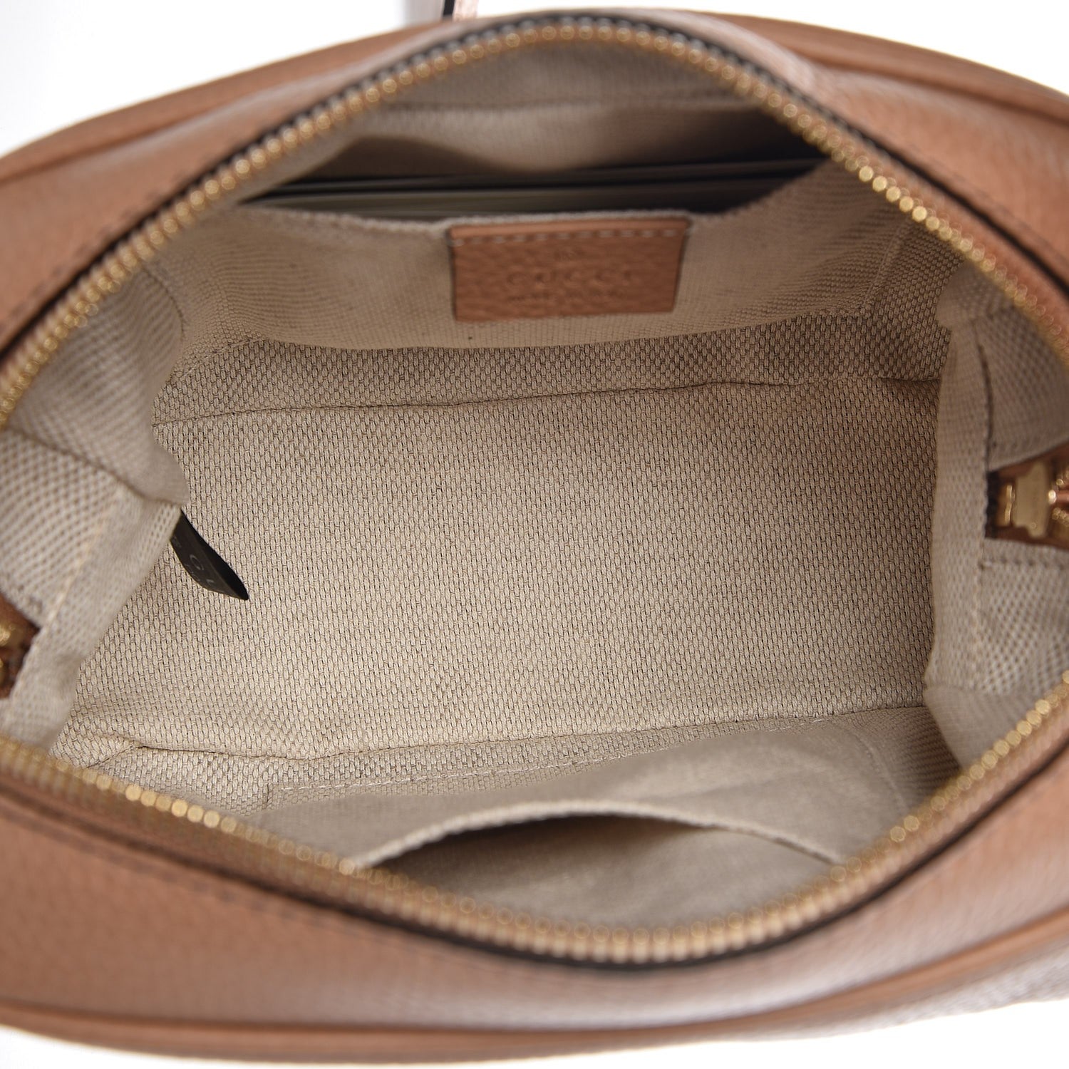 Gucci Pebbled Calfskin Small Soho Disco Bag Camelia 5 of 8