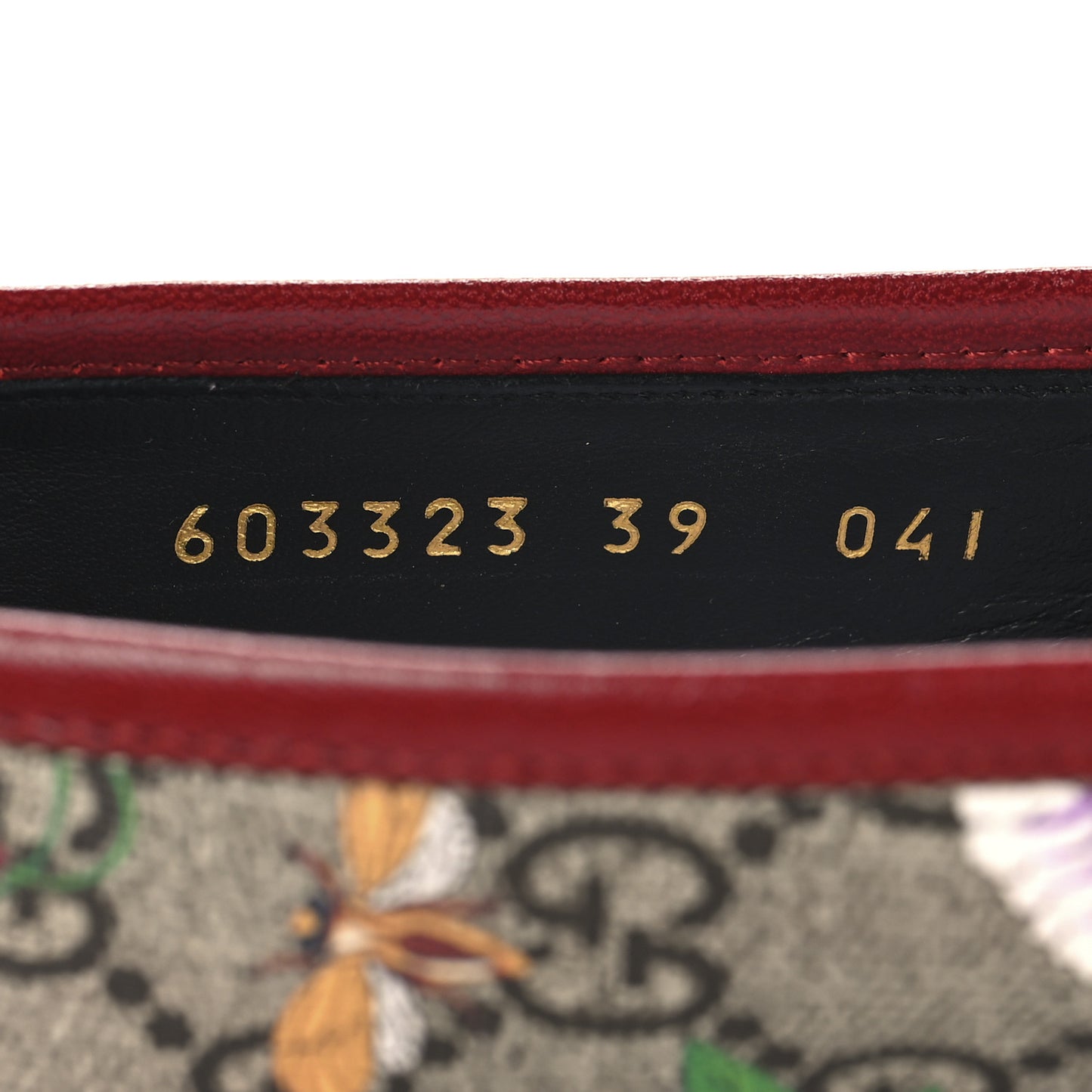 Canvas GG Monogram Flora Horsebit Womens Jordaan Loafers 39 Beige Ebony Multicolor Rosso