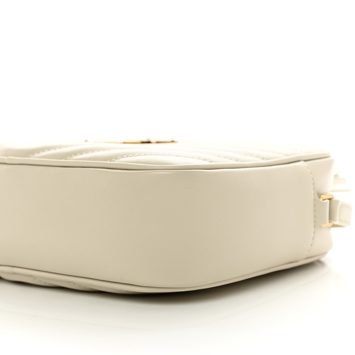 Calfskin Matelasse Monogram Lou Camera Bag Crema Soft