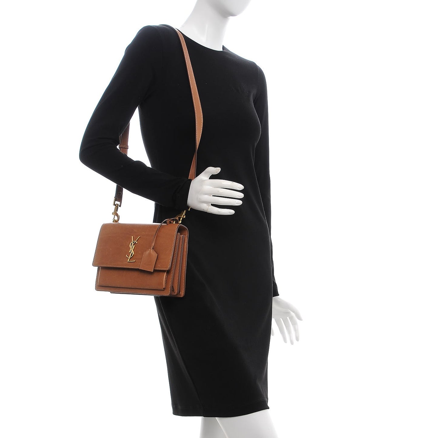 Calfskin Medium Monogram Sunset Tan