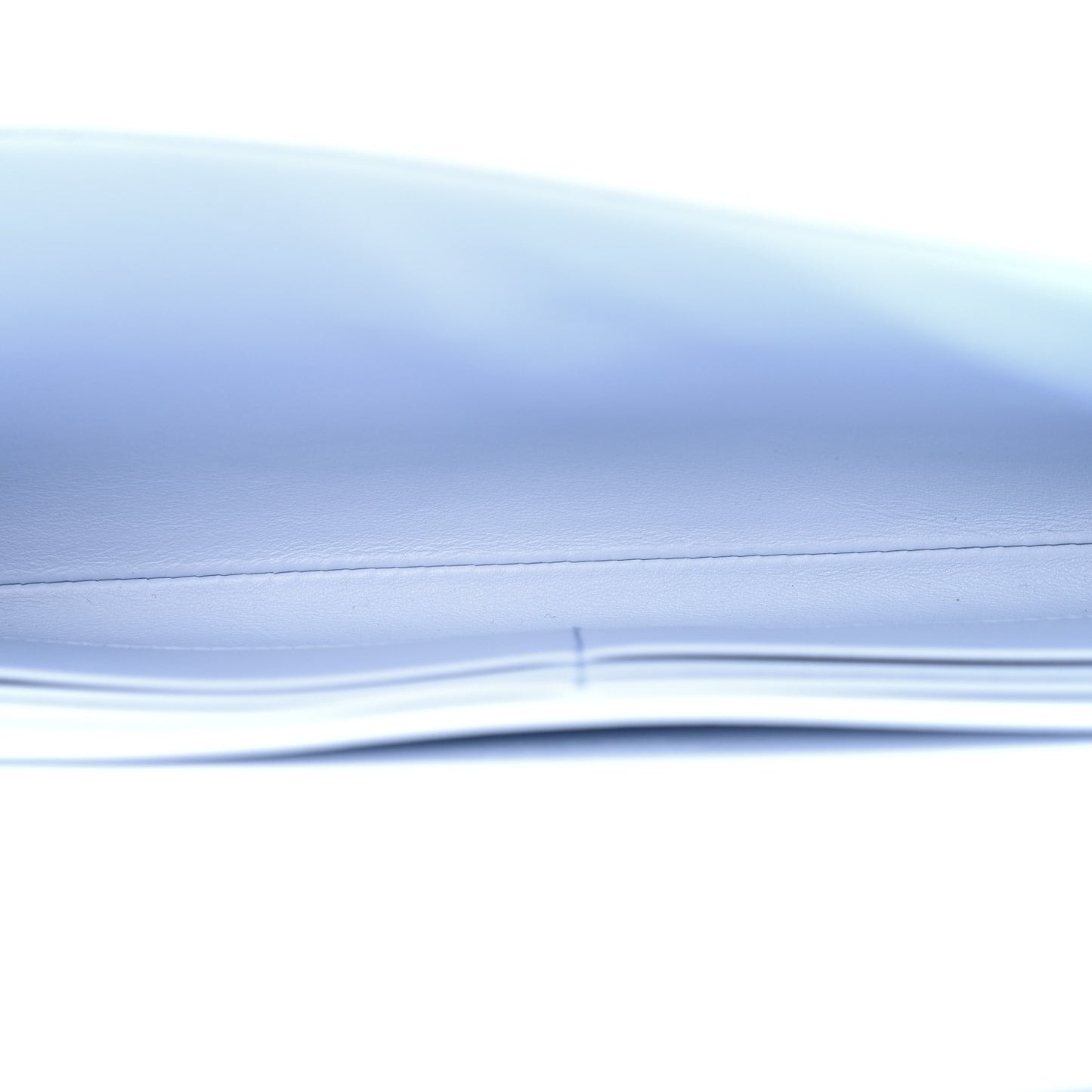 Ostrich Long Andiamo Top Handle Clutch Ice