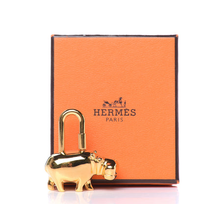 Hermes Annee Des Fleuves Hippo Cadena Lock Gold 3 of 3