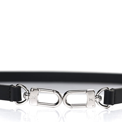 Louis Vuitton Calfskin 16mm Adjustable Shoulder Strap Black 3 of 4