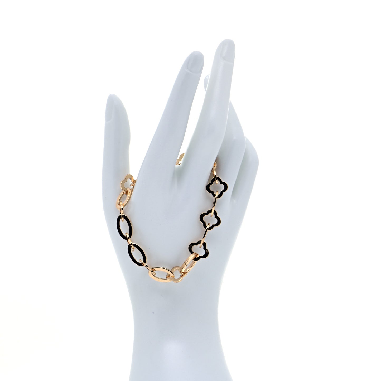 18K Yellow Gold Byzantine Alhambra Link Bracelet
