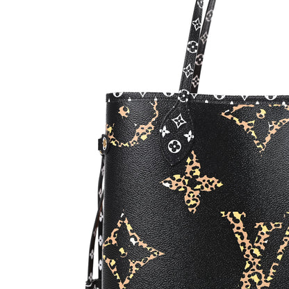 Louis Vuitton Monogram Giant Jungle Neverfull MM Black 8 of 11