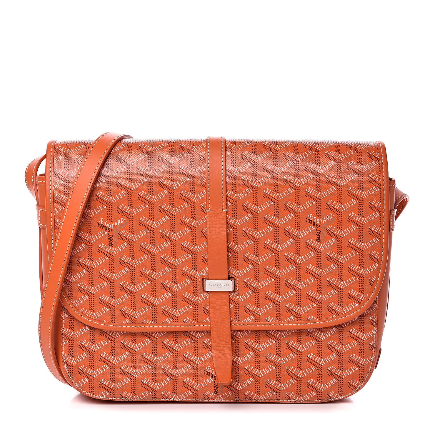 Goyardine Belvedere II MM Messenger Bag Orange