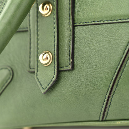 Gucci Calfskin Large Horsebit Chain Satchel Green 14 of 15