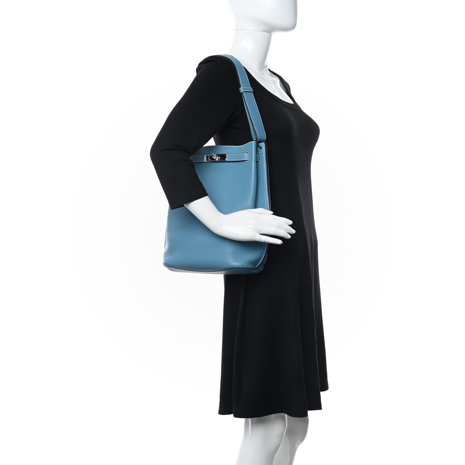 Hermes Togo So Kelly 26 Blue Jean 2 of 14
